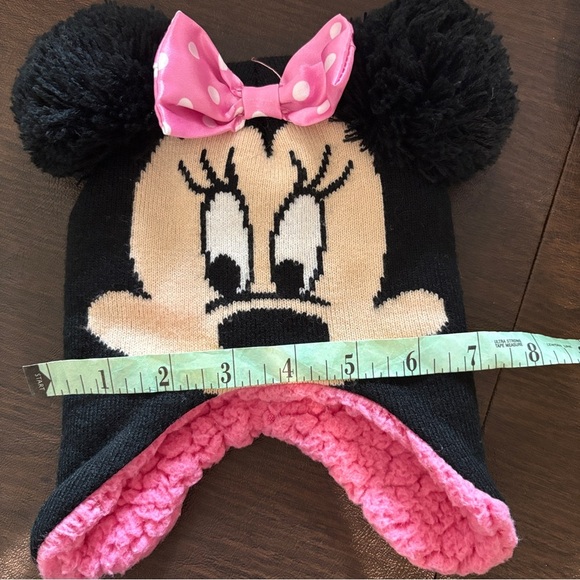 Minnie Mouse Baby Disney Fleece Pom Ears and Bow Hat - Picture 7 of 7